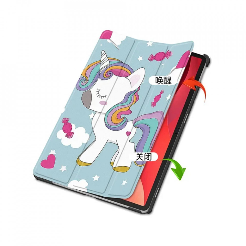 Husa tableta pentru Lenovo Tab M11 cu suport Multi-Unghi și functie Sleep/Wake , SKYDDAR FoldVision Colour - Unicorn - 2 | YEO