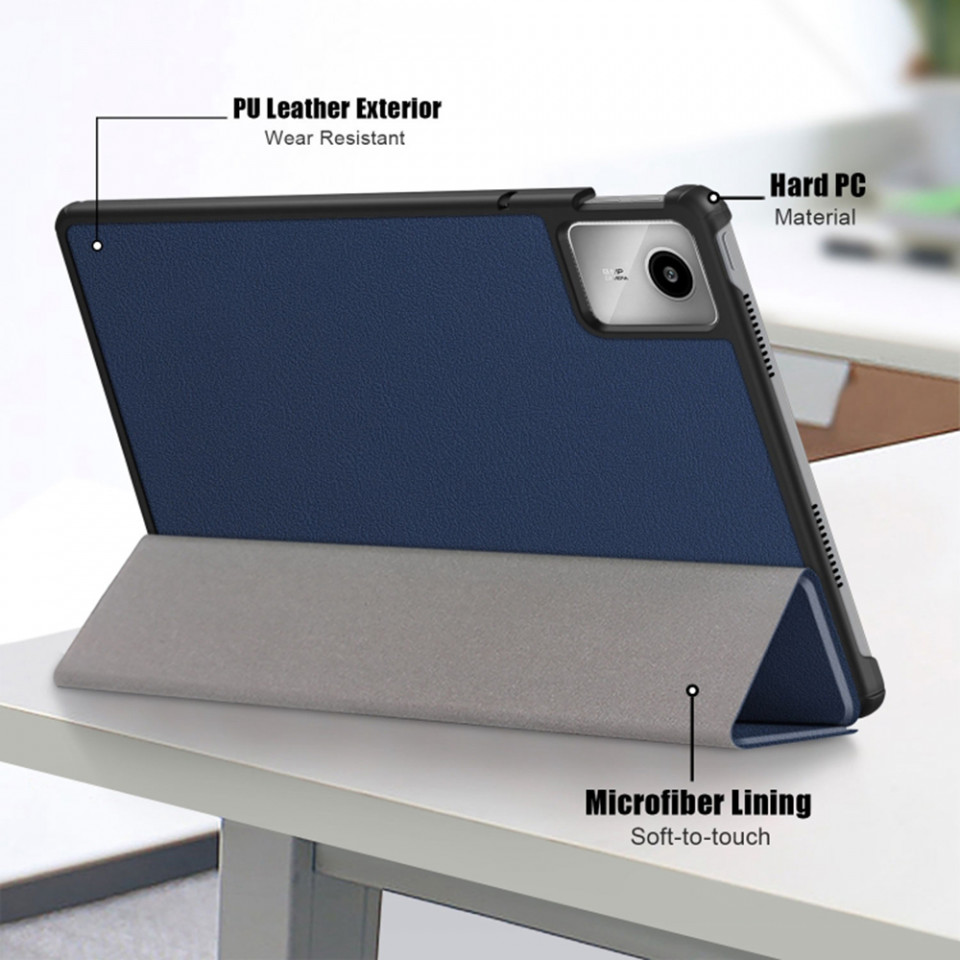 Husa tableta pentru Lenovo Tab M11 cu suport Multi-Unghi și functie Sleep/Wake , SKYDDAR FoldVision - Albastru - 3 | YEO
