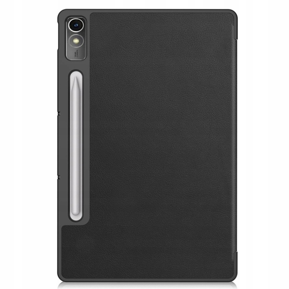 Husa tableta pentru Lenovo Tab P12, SKYDDAR INNOVATION, cu suport Multi-Unghi si functie Sleep/Wake, FoldPro, Negru, set cu sticker - 1 | YEO