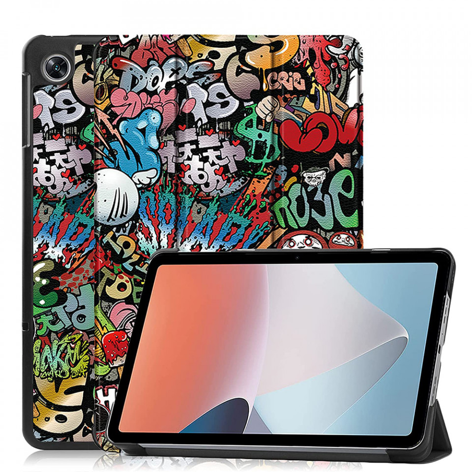 Husa tableta pentru Oppo Pad Air cu suport Multi-Unghi și functie Sleep/Wake , SKYDDAR FoldVision Colour - Urban vibe