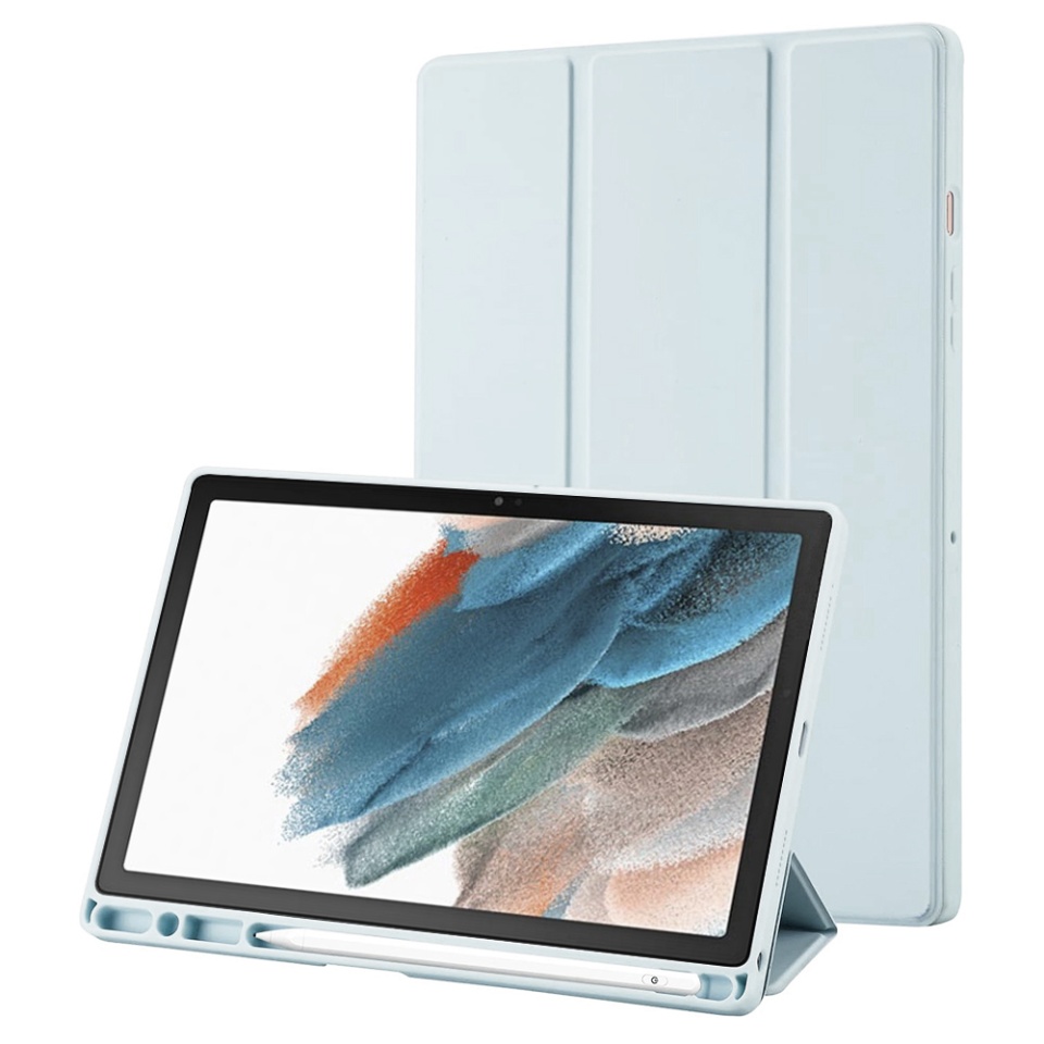 Husa tableta pentru Samsung Galaxy Tab A8 10.5 (2021) cu suport cu 2 Unghiuri și functie Sleep/Wake, SKDR OfficeMate - Bleu