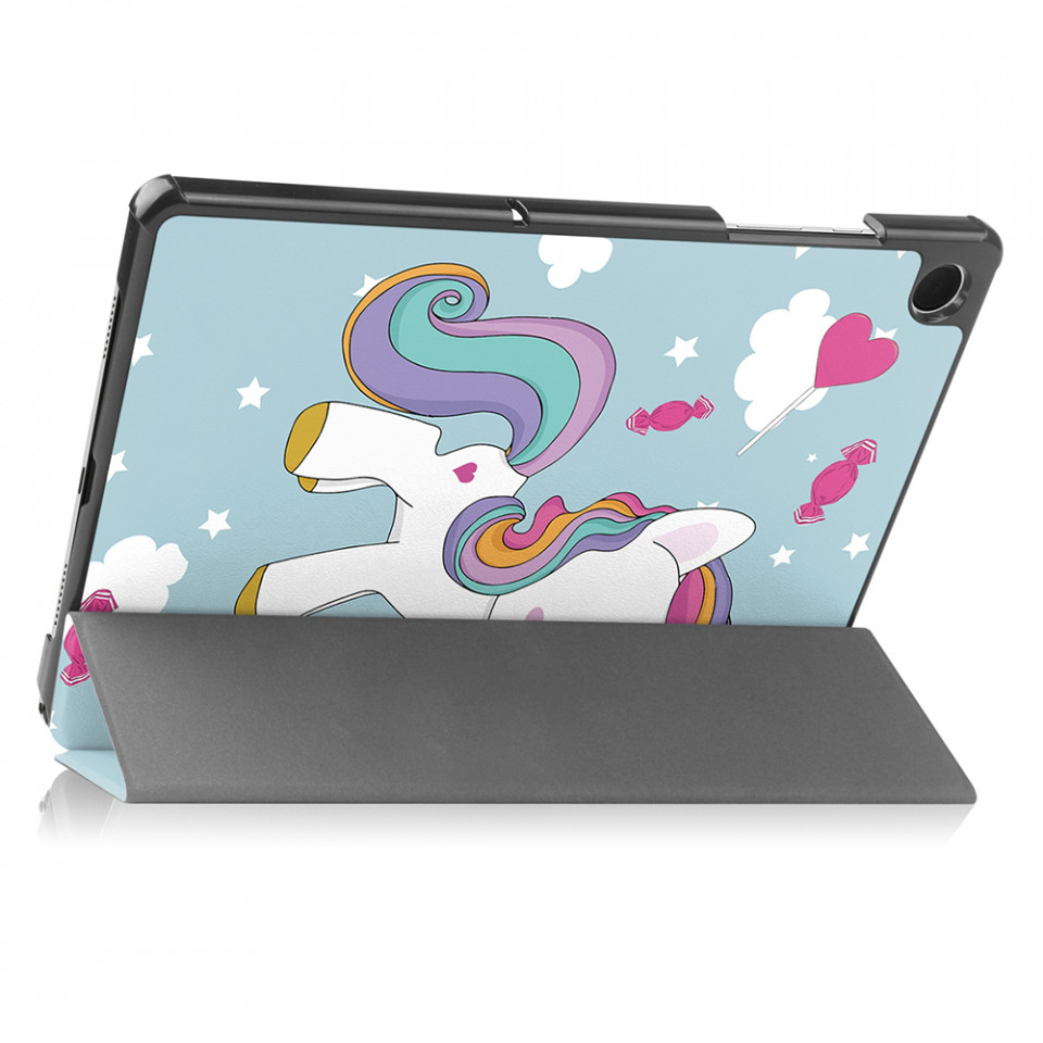 Husa tableta pentru Samsung Galaxy Tab A9 Plus cu suport Multi-Unghi și functie Sleep/Wake , SKYDDAR FoldVision Colour - Unicorn - 3 | YEO