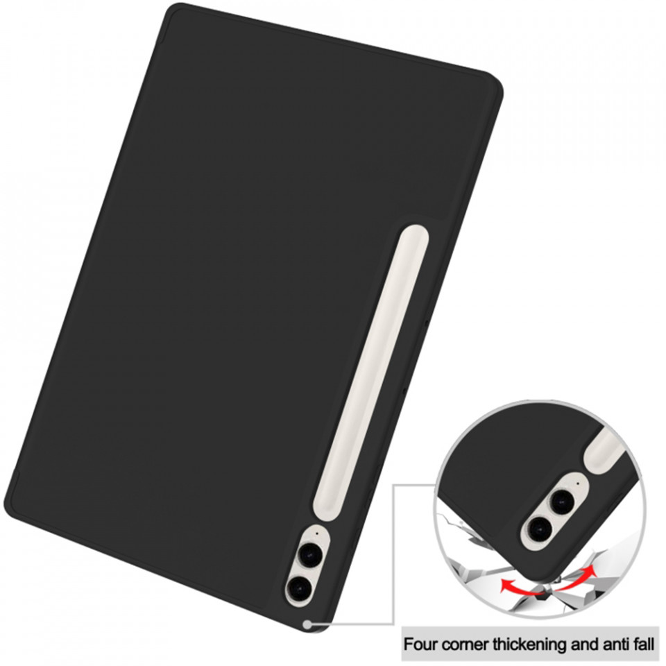 Husa tableta pentru Samsung Galaxy Tab S9 FE Plus cu suport 2 Unghiuri și functie Sleep/Wake, SKDR OfficeMate - Negru - 1 | YEO