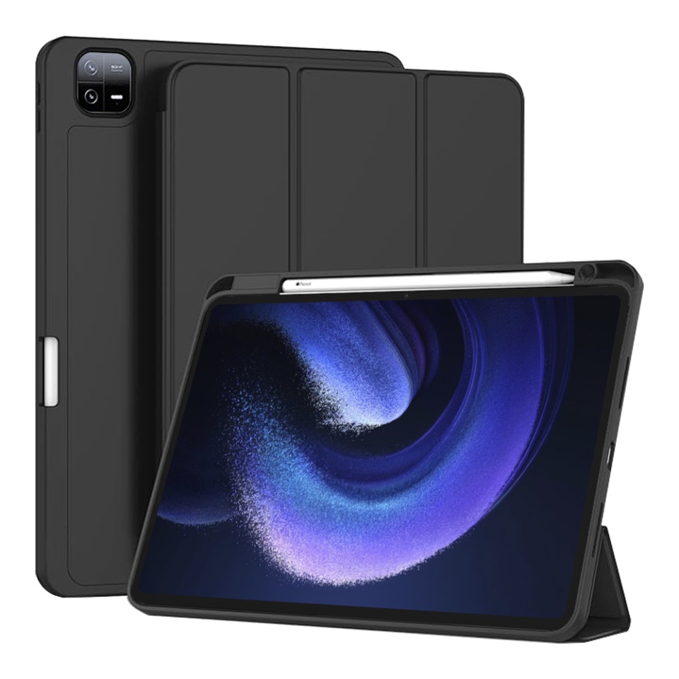 Husa tableta pentru Xiaomi Pad 6 / Pad 6 Pro cu suport cu 2 Unghiuri și functie Sleep/Wake, SKDR OfficeMate - Negru
