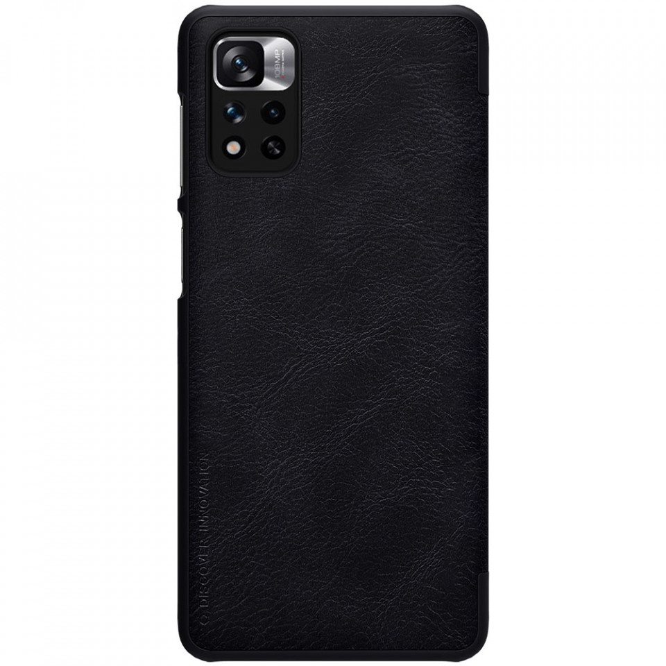 Husa Xiaomi Redmi Note 11 Pro+ 5G, Qin Leather Case, Nillkin - Negru