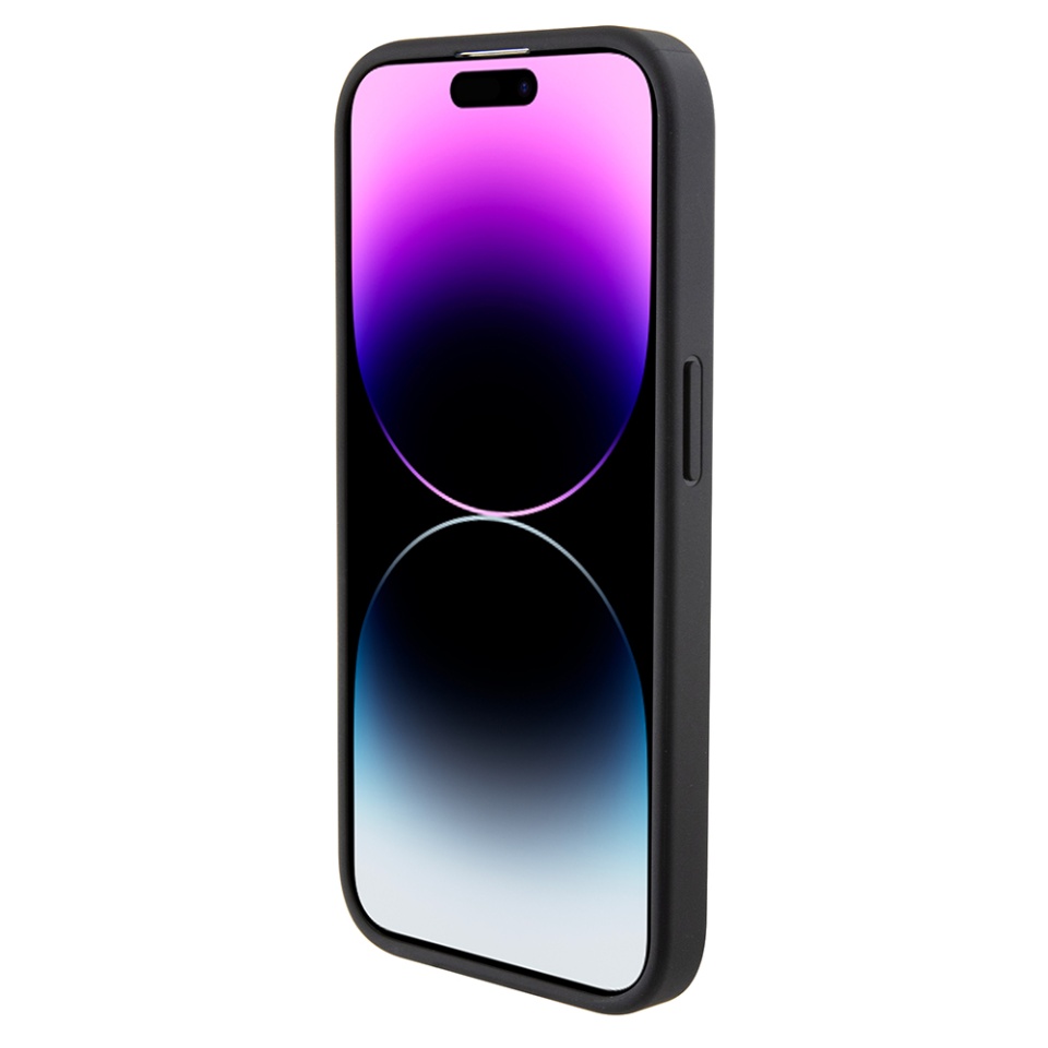 Huse pentru iPhone 15 Pro Max, Karl Lagerfeld, Saffiano Gripstand, Negru - 2 | YEO