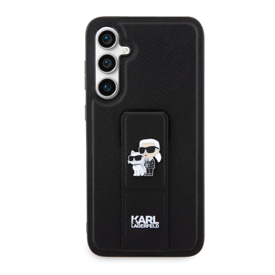 Huse pentru Samsung Galaxy S23 FE, Karl Lagerfeld, Saffiano Gripstand, Albastru - 1 | YEO