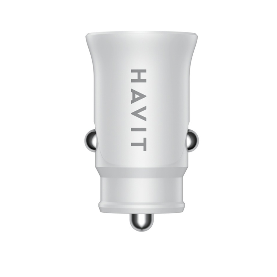Incarcator Auto Fast Charge, USB, Type-C, PD20W, 3A, PC, Havit CC2022, Alb - 2 | YEO