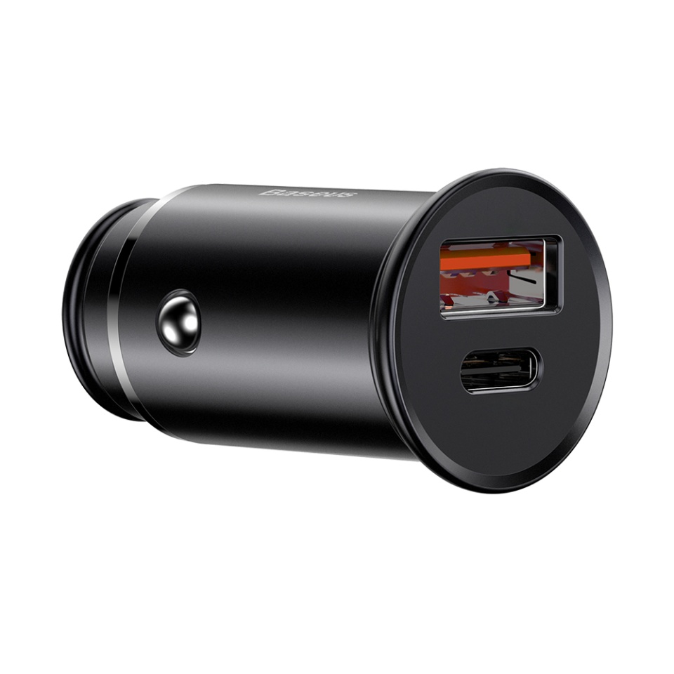 Incarcator Auto Rapid Baseus CCALL, 30W, Carcasa Metalica, Negru - 2 | YEO