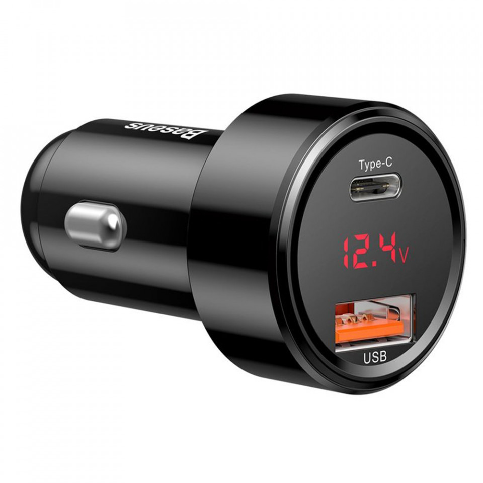 Incarcator Auto USB, Type-C 6A, 45W - Baseus Magic Series (CCMLC20C-01) - Black - 3 | YEO