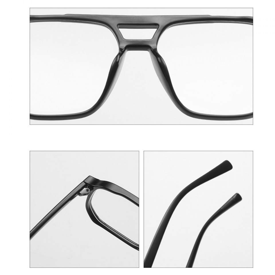 Ochelari calculator dama protectie lumina albastra, rama patrata, Techsuit (PC28014-C8) - Transparent - 2 | YEO