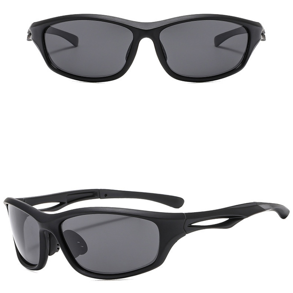 Ochelari de Ciclism și Activități Sportive Outdoor, Polarizați, Ramă PC, Unisex - Negru Gri - 3 | YEO