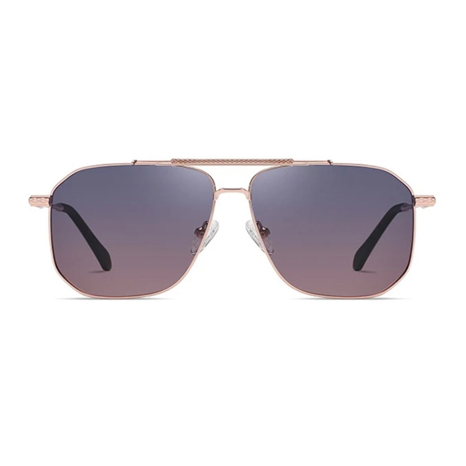 Ochelari de soare barbati, Aviator, Polarizati, Skyddar 8538, Roz;auriu;mov - 1 | YEO
