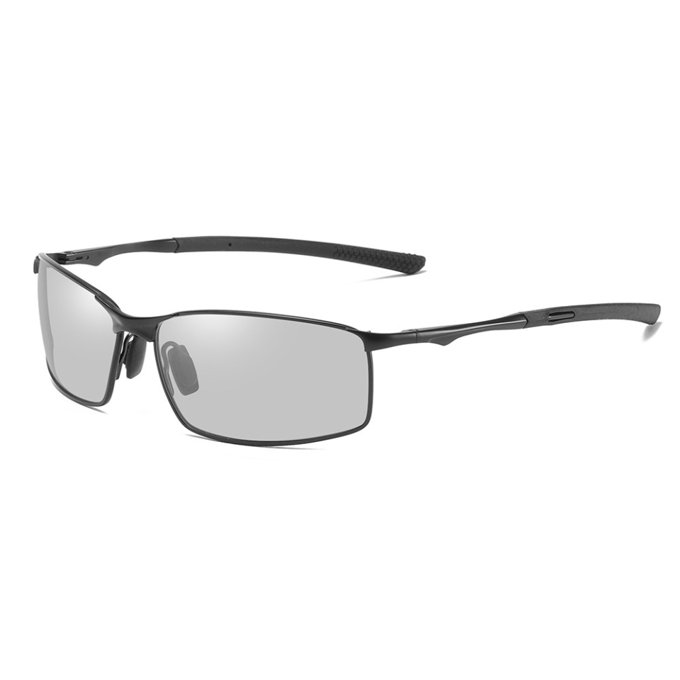 Ochelari de soare barbati, Polarizati, Skyddar 559, Negru;negru/transparenta