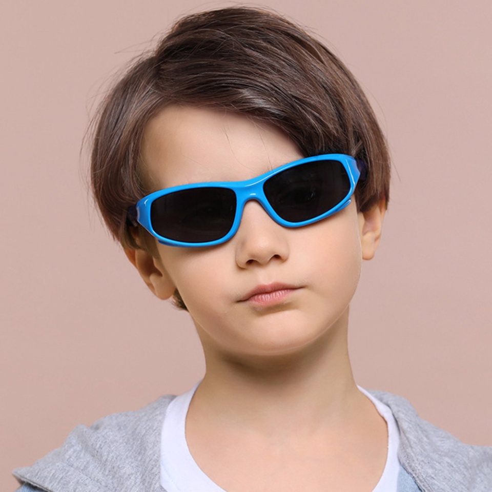 Ochelari de soare copii 3-8 Ani, Protectie UV, Polarizati, Skyddar Kido 816 - Roz Turcoaz - 1 | YEO