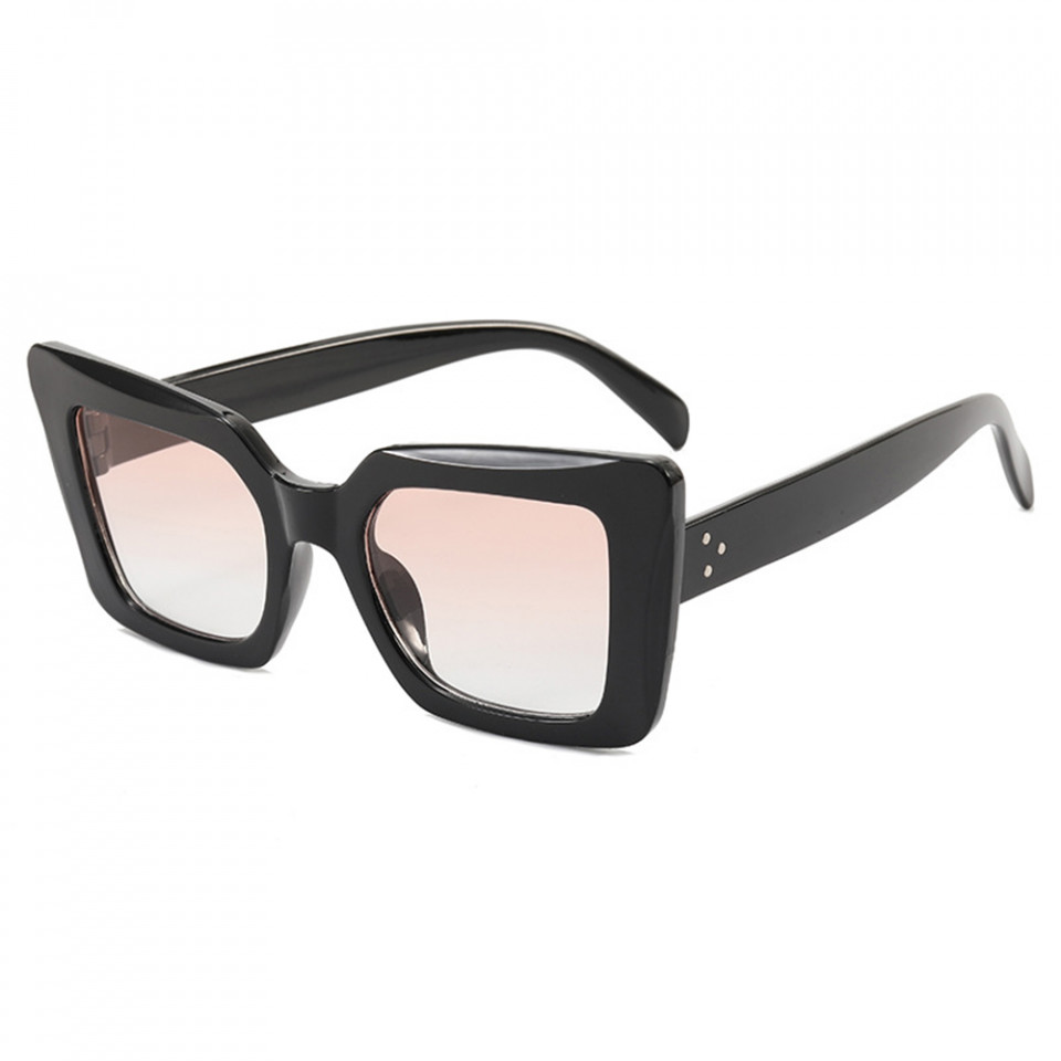 Ochelari de soare dama, rame Square, Skyddar Vistta 5277- Negru Roz
