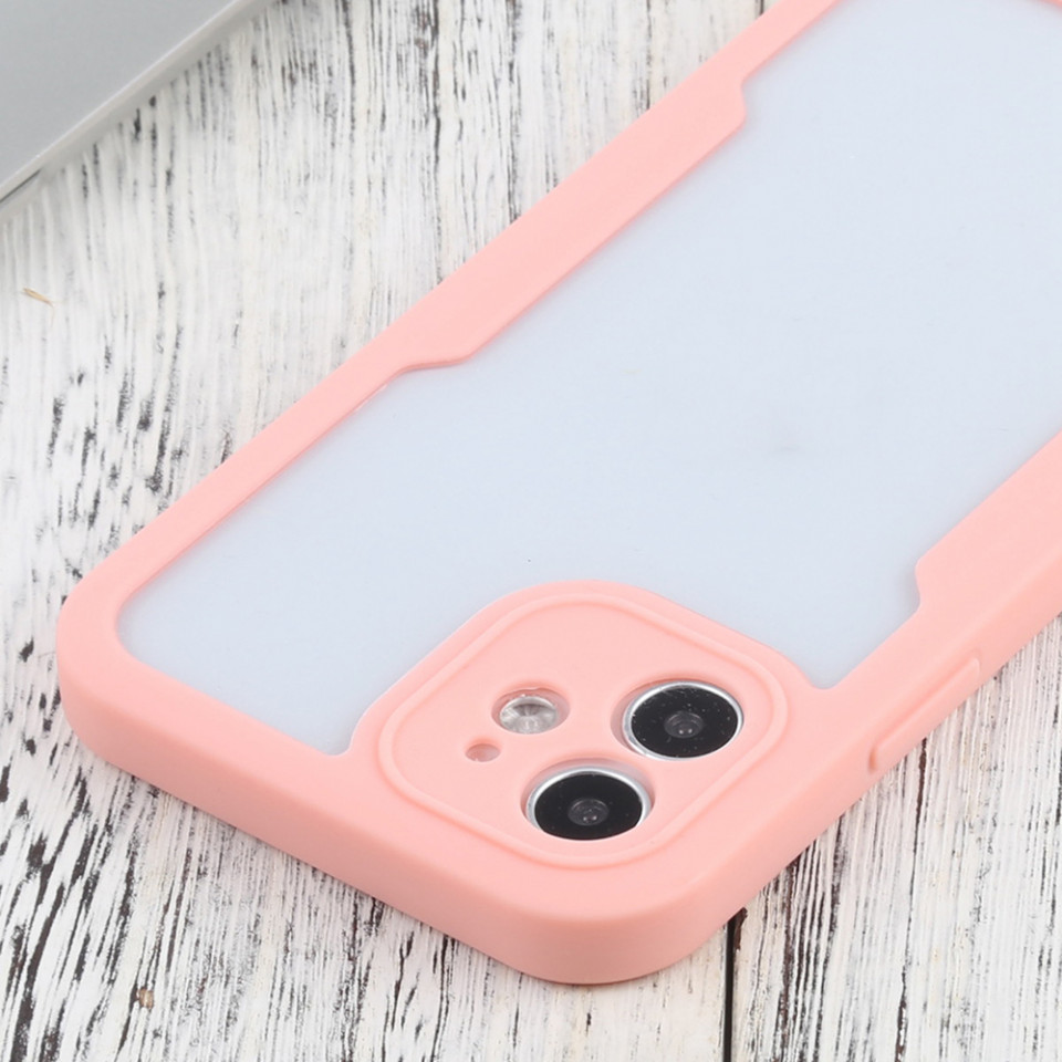 [Pachet 360°] Husa + Folie pentru iPhone 12, SKDR ColorShield 360° - Roz - 3 | YEO