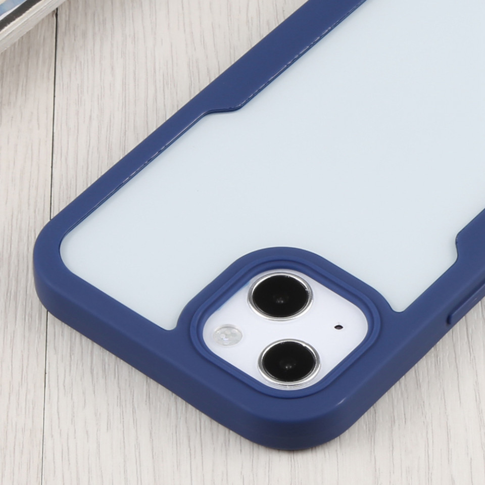 [Pachet 360°] Husa + Folie pentru iPhone 15 Plus, SKDR ColorShield 360° - Albastru - 3 | YEO
