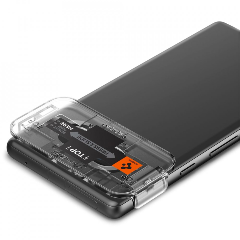 [Pachet x2] Folie camera Samsung Galaxy S23 Ultra, Optik.tR GLAS.TR Ez-Fit - Negru - 2 | YEO