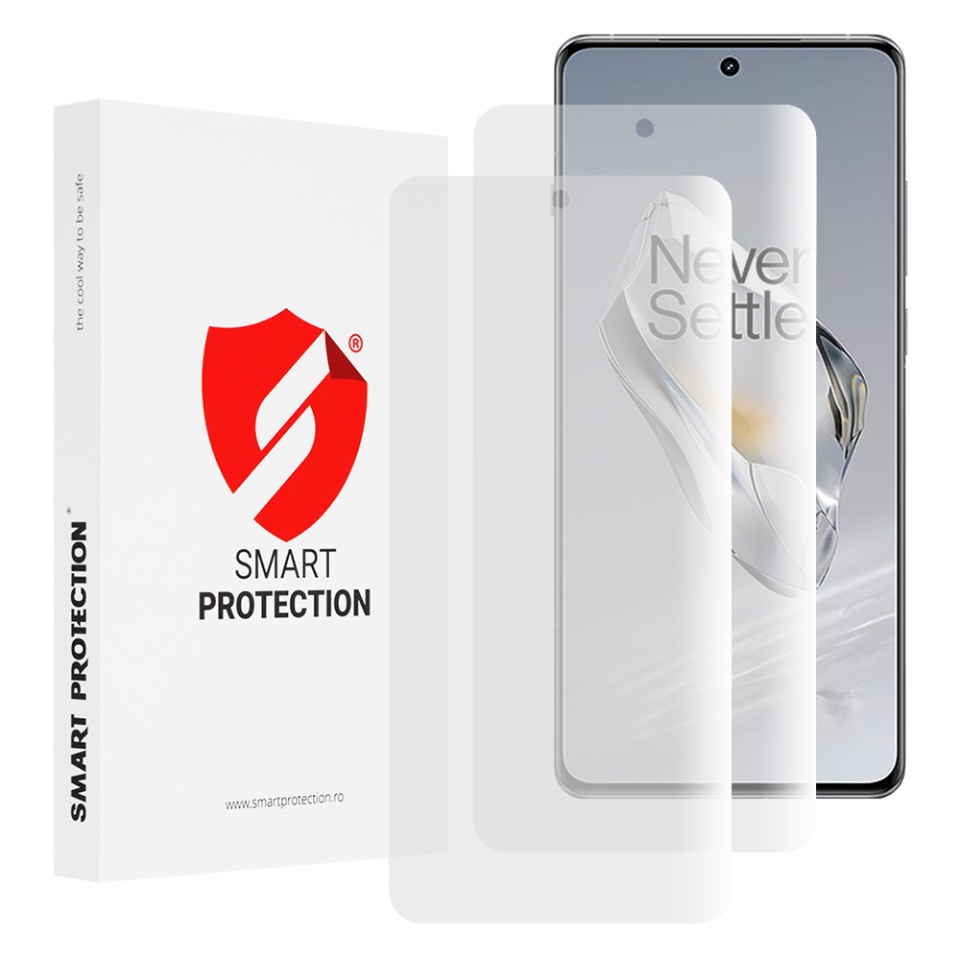 [SET 2x] Folie de protectie OnePlus 12, Premium Classic, Smart Protection, Transparent