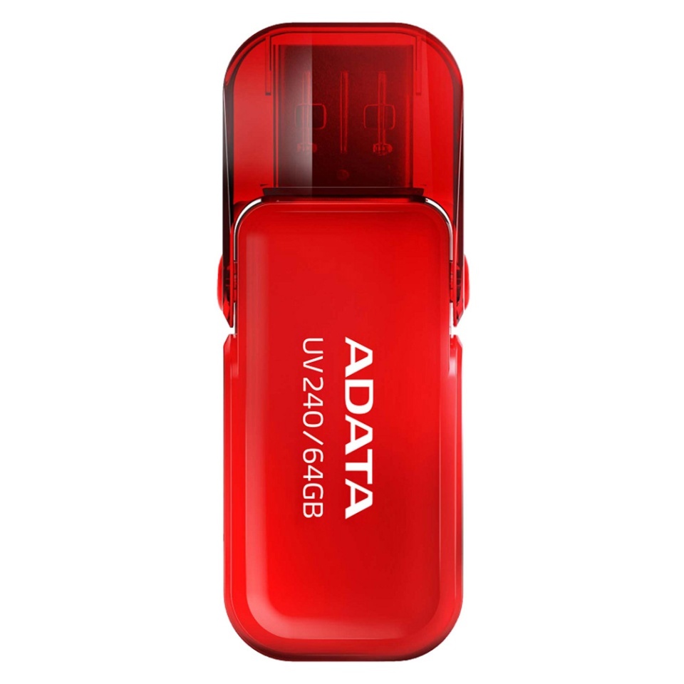 Stick USB ADATA UV240 ,64G, USB 2.0, Capac Flip, Rosu - 2 | YEO