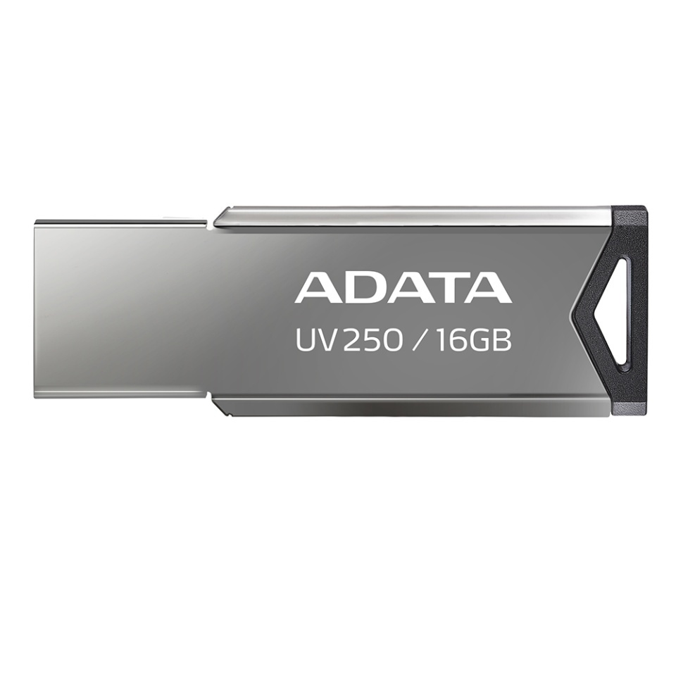 Stick USB ADATA UV250, 16GB, USB 2.0, Design Metalic, Negru - 1 | YEO