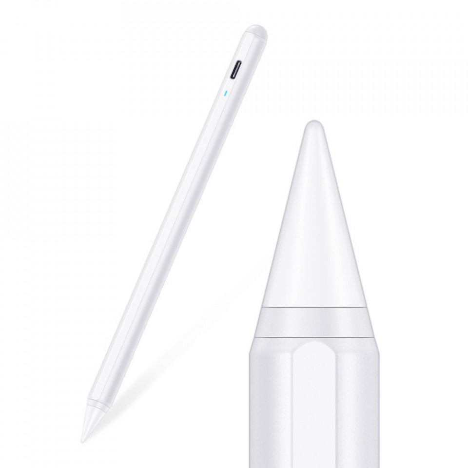 Stylus Pen pentru iPad magnetic, Power Saving Mode, ESR - Alb