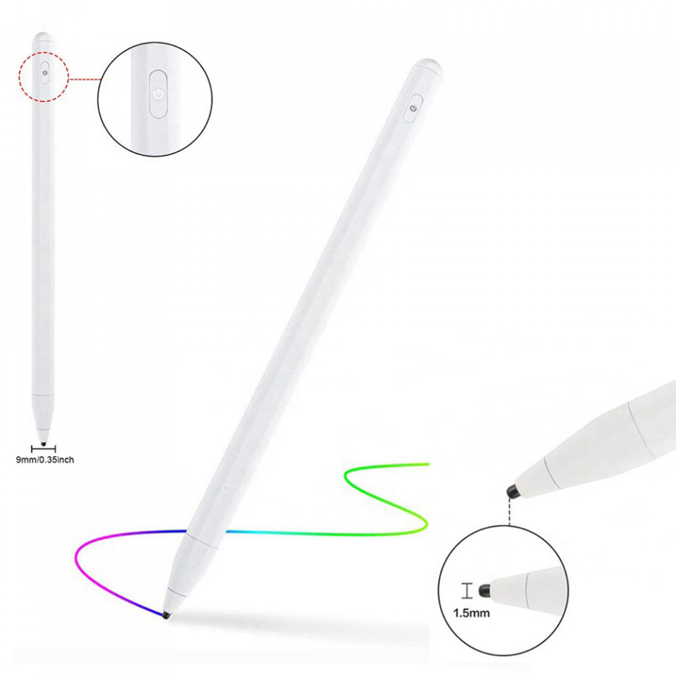 Stylus Pen Universal - Techsuit Active P3 - White - 2 | YEO