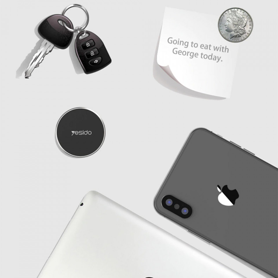 Suport Auto cu Prindere Magnetica si alte functii, Yesido C38 - Negru - 1 | YEO