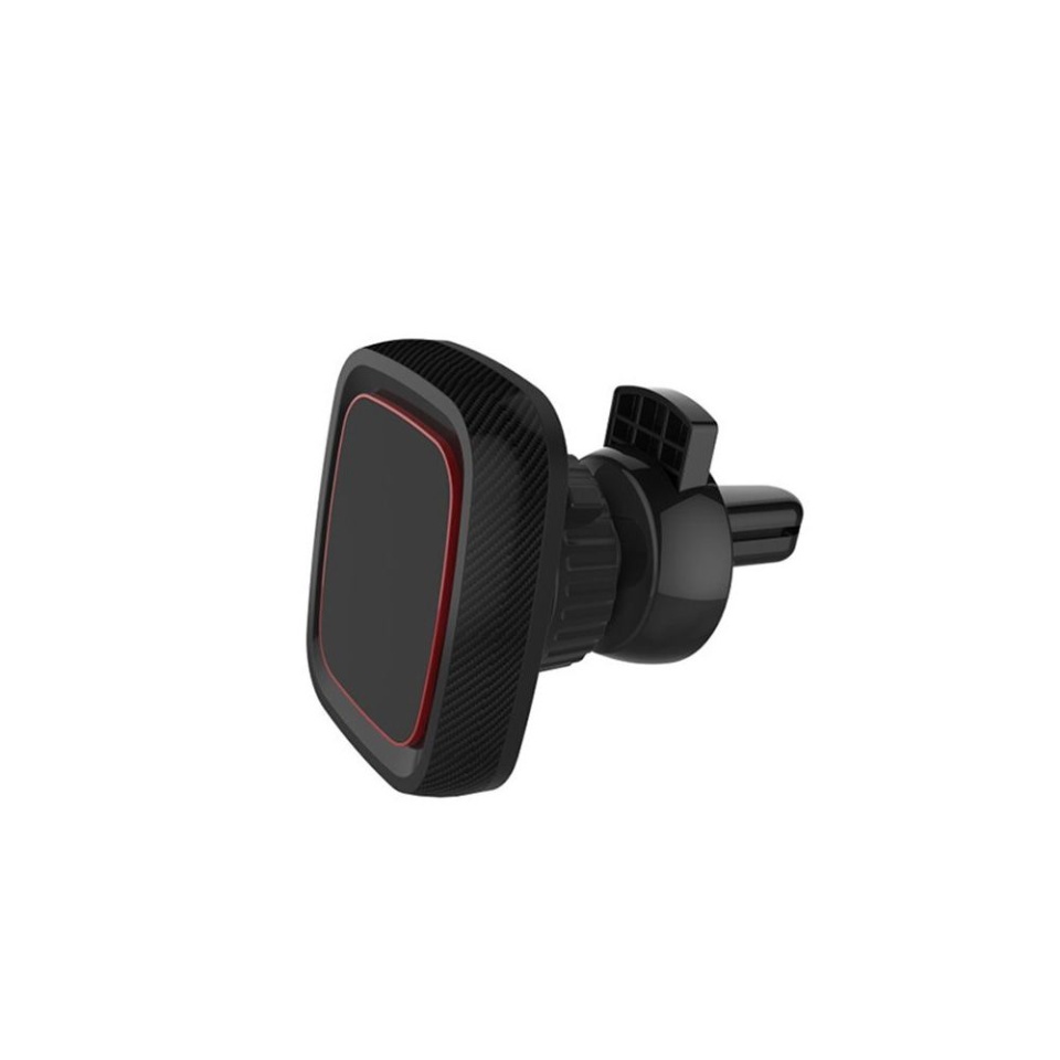 Suport Auto Grila Ventilatie Magnetic, cu Rotatie 360°, Compatibilitate Universala, SKDR MagGrip (S5), Negru Rosu, set cu sticker