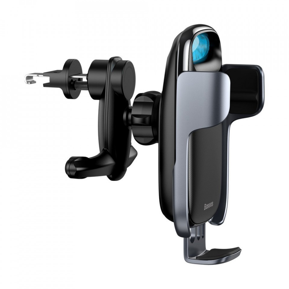 Suport auto incarcare wireless, grila ventilatie, 15W, Baseus Milky Way (WXHW02-01) - Negru - 1 | YEO
