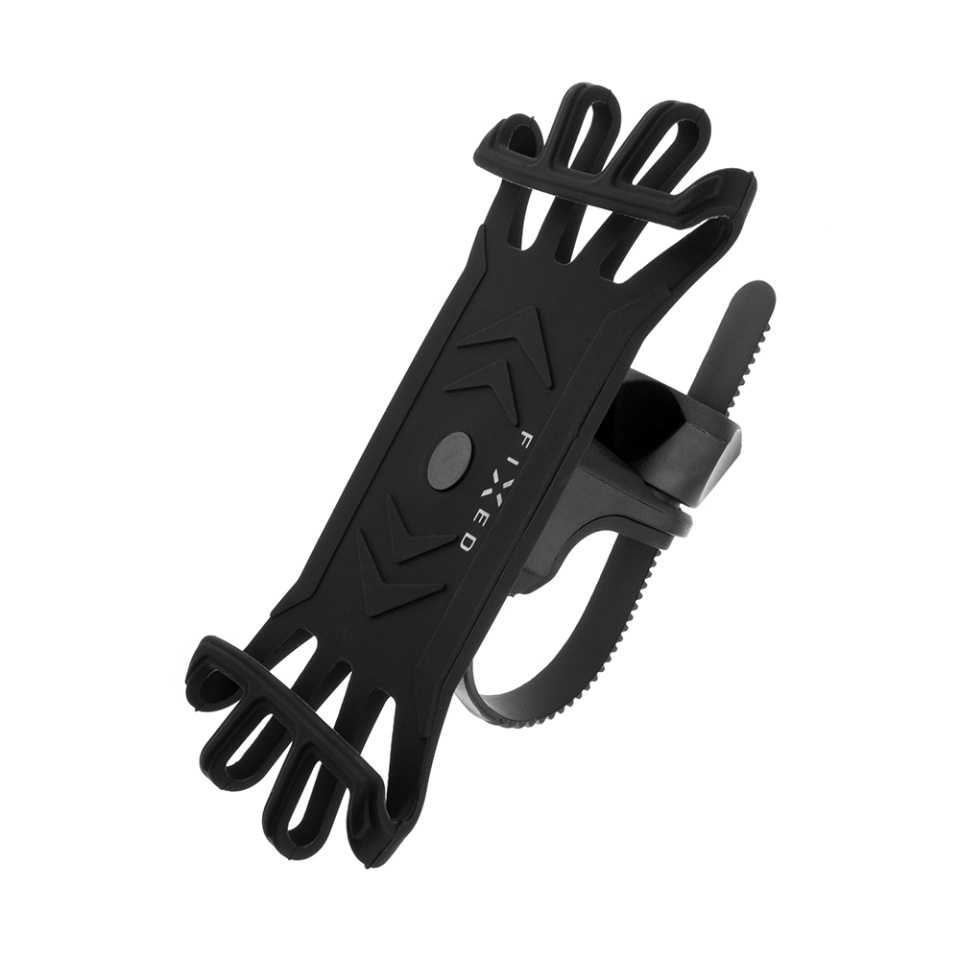 Suport de Telefon pentru Bicicleta si Motocicleta, Silicon Flexibil, Rotatie 360°, Fixed FIXBI-BK - Negru