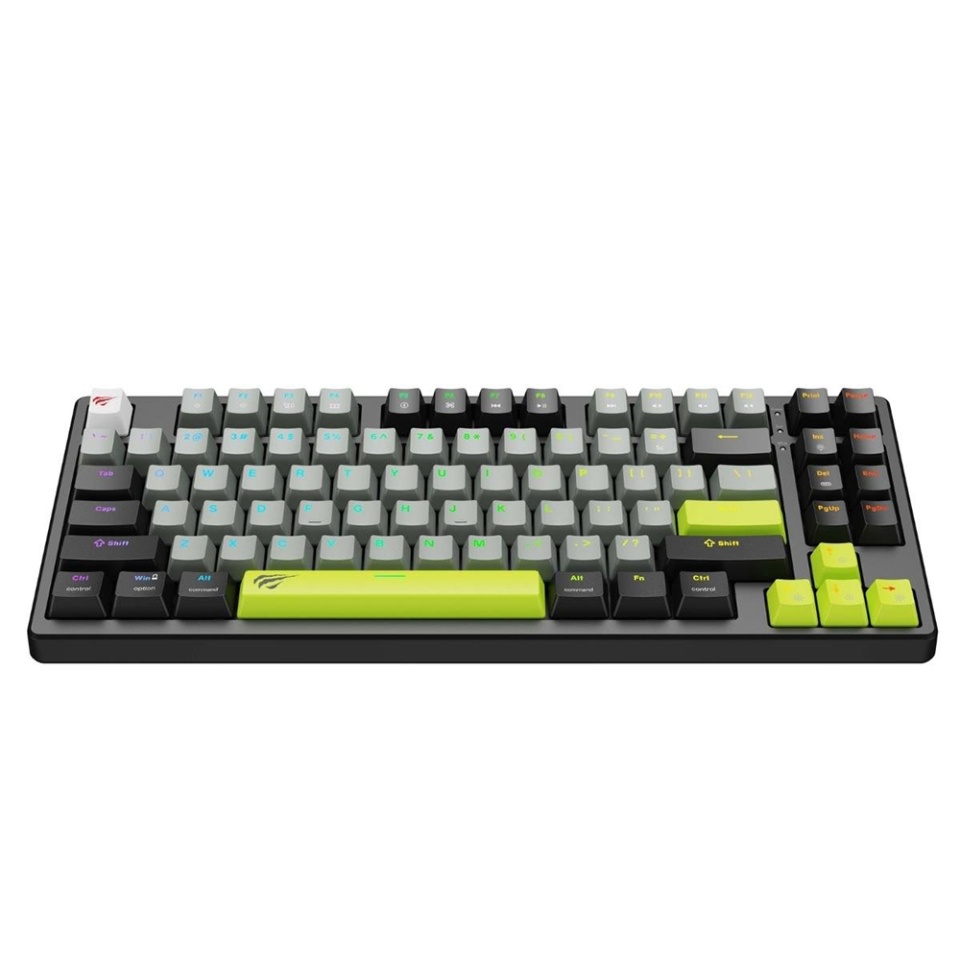 Tastatura gaming, USB, RGB Light, 1.8m, 5V, 8kHz, Havit KB904L, Verde - 1 | YEO