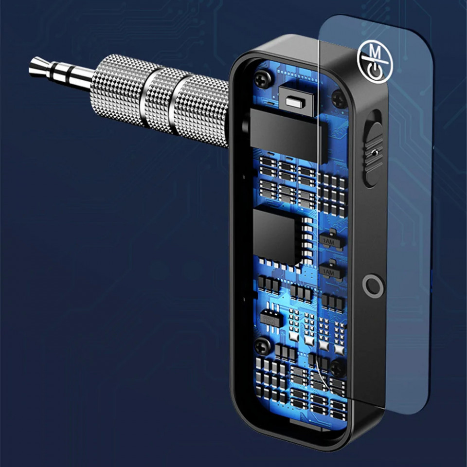 Adaptor Audio Bluetooth la Jack, Yesido (YAU25) - Negru - 3 | YEO