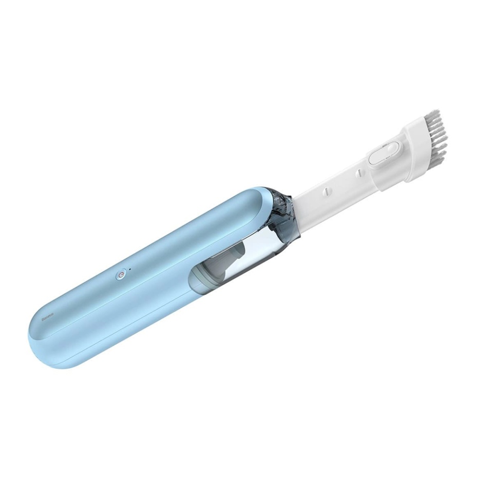 Aspirator Portabil Auto cu Perie, Putere 4000Pa, 2000mAh, 30W, Baseus, Vacuum Cleaner A1, Bleu