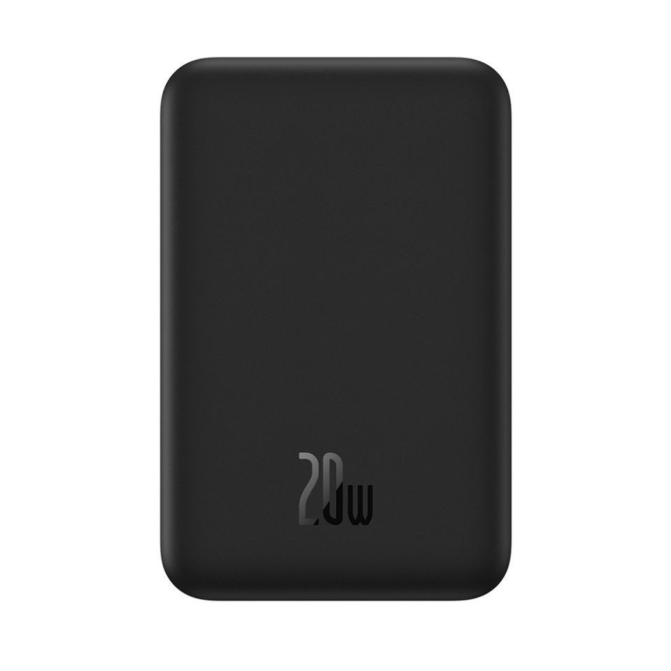 Baterie Externa, Baseus, Magnetica, Incarcare Rapida, MagSafe, USB-C, 6000mAh, 20W, Magnetic Mini, Negru - 3 | YEO