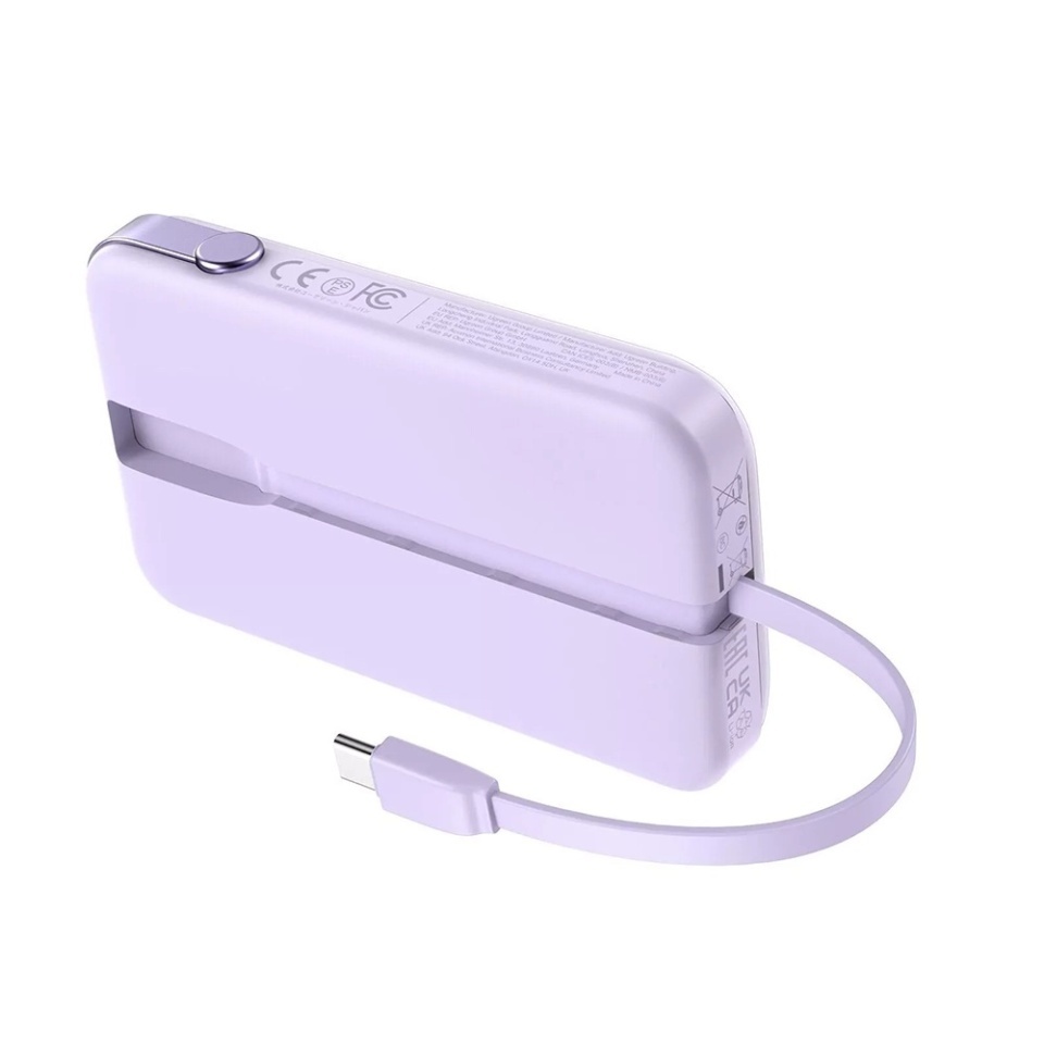 Baterie Externa USB, Type-C cablu, 10.000mAh, 30W, Ugreen Power Bank PB511, Mov - 2 | YEO