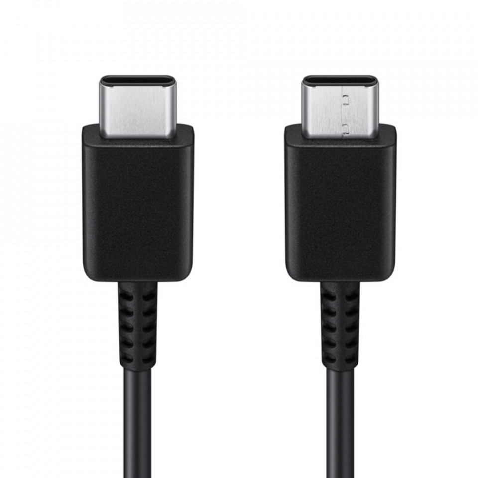 Cablu de Date USB-C la Type-C Fast Charging 3A, 1m - Samsung (EP-DA705BBEGWW) - Black (Bulk Packing) - 1 | YEO