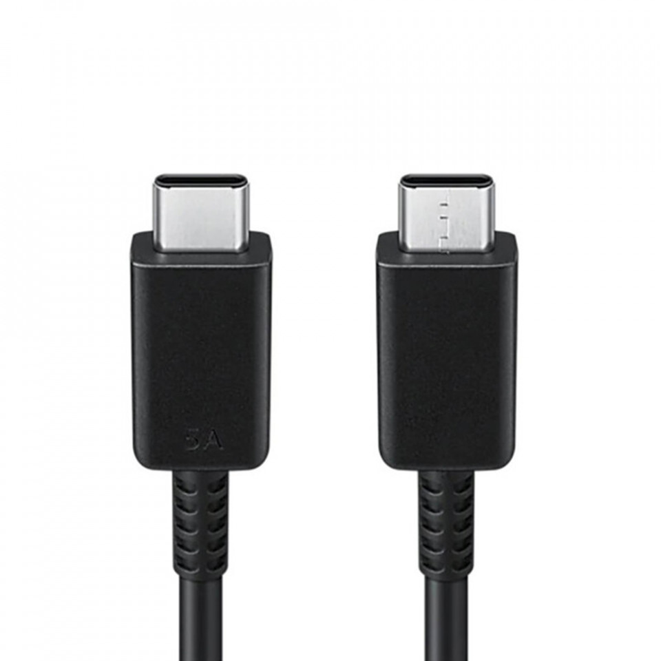 Cablu de Date USB-C la Type-C Super Fast Charging 5A, 1m, Samsung (EP-DN975BBEGWW) - Negru - 2 | YEO