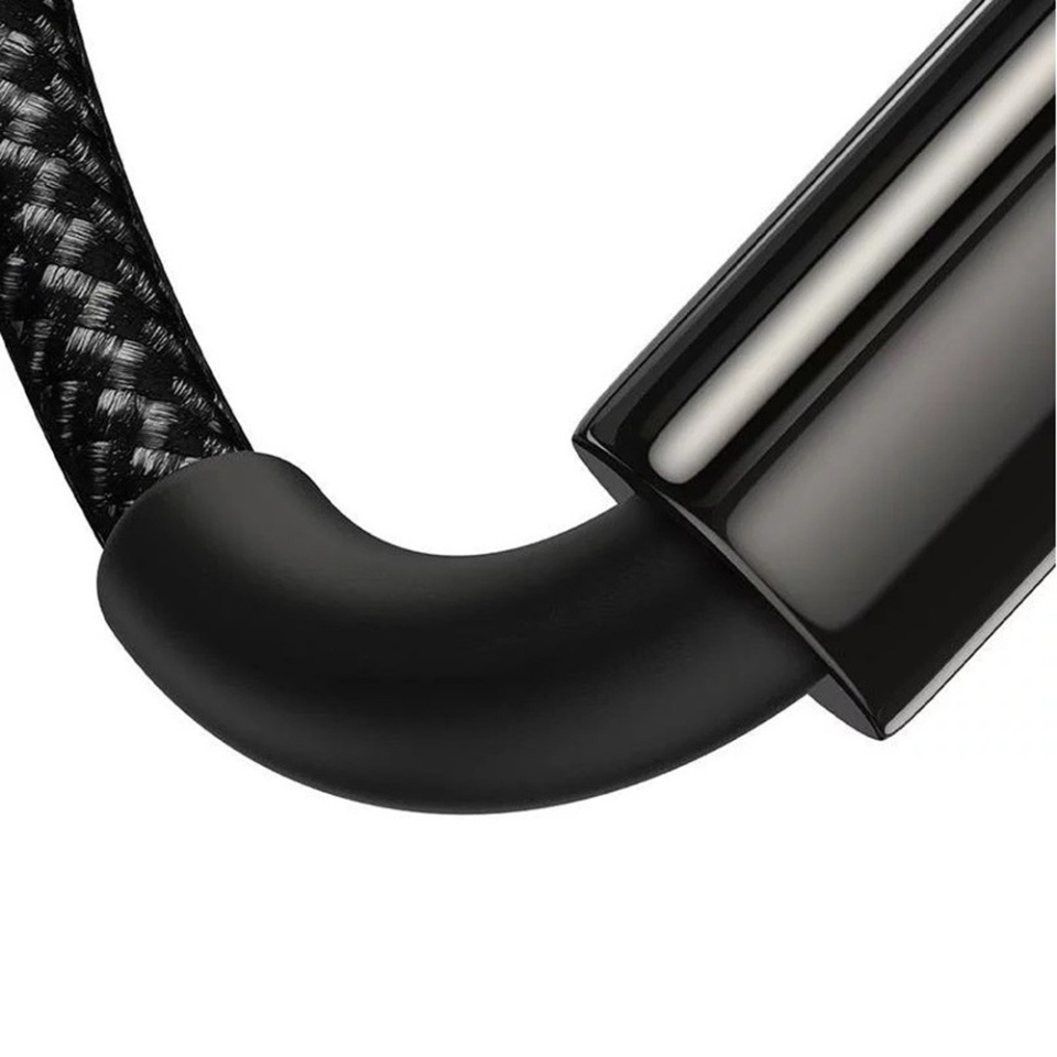 Cablue de Date USB la Type-C 100W, Super Fast Charging, 2m, 480Mbps, Baseus Tungsten Gold, Negru - 5