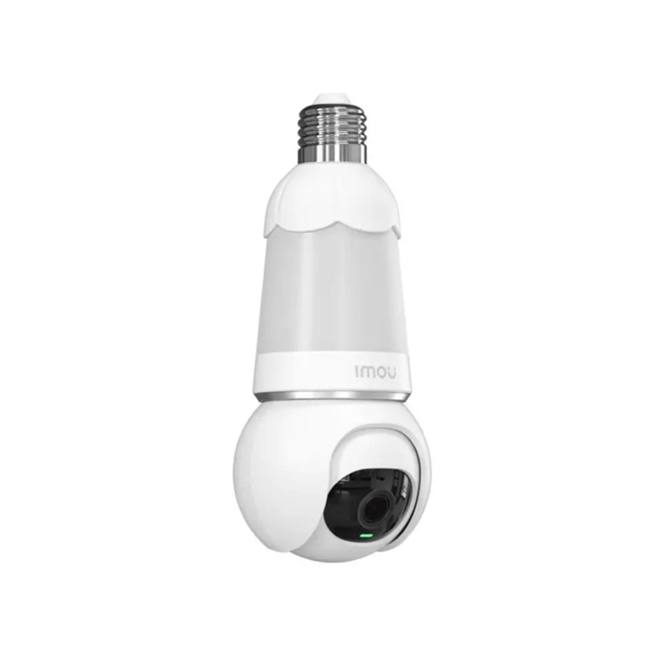 Camera Wi-Fi de interior Bulb Cam, 5MP, bec E27, microfon incorporat, cu detectare a miscarii, Imou (IPC-S6DP), Alb