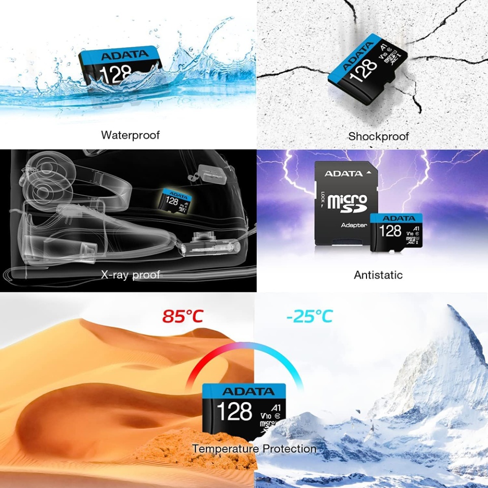 Card de Memorie MicroSDXC with Adapter, Class 10, UHS-I U1, 64GB, Read 100MB/s, Adata, Negru - 5