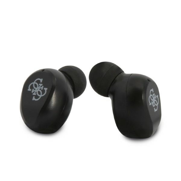 Casti Bluetooth Wireless, GUESS Wireless Earbuds GUTWST31, Casti fara Fir, Bluetooth 5.0, TWS, USB-C, cu dock de incarcare, Rezistente la Praf IPX4, Negru - 2 | YEO