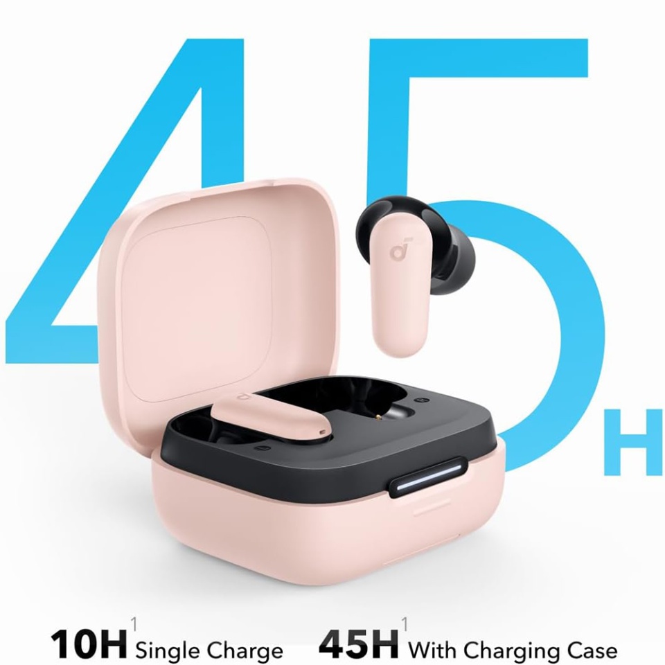 Casti In-Ear Anker SoundCore P30i , Wireless, IP54, Bluetooth 5.4, Incarcare Type-C - Roz - 2 | YEO