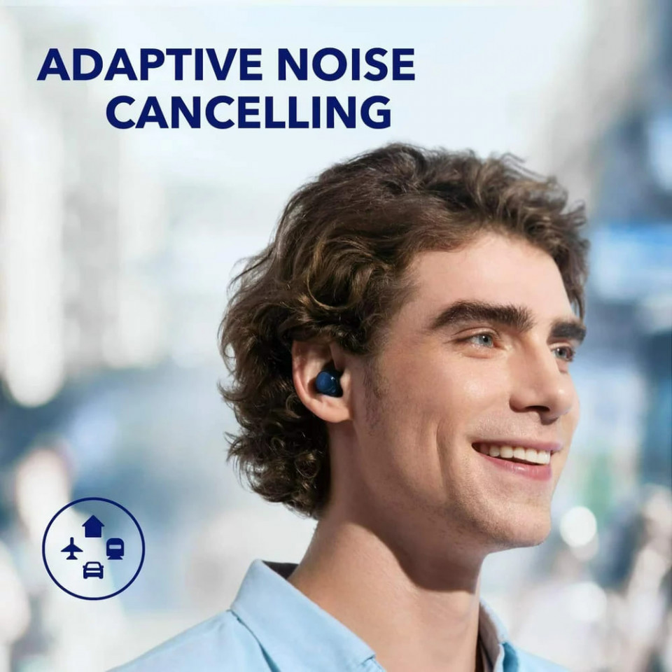 Casti In-Ear Bluetooth 5.2, ANC, Hi-Res, Wireless incarcare Type-C, Anker SoundCore Space A40, Albastru - 2 | YEO
