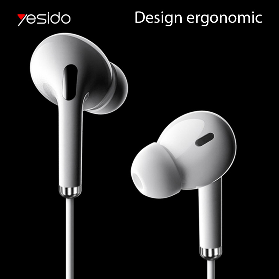 Casti In-ear, Stereo (YH-35) cu Microfon, Type-C, 1.2M, Yesido - Alb - 3 | YEO