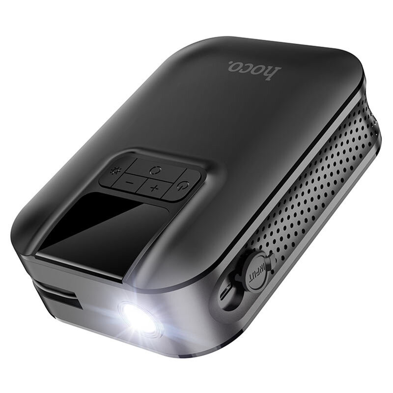 Compresor Auto 3.5bar, 2500mAh, Hoco Air Pump (S53) - Negru - 2 | YEO