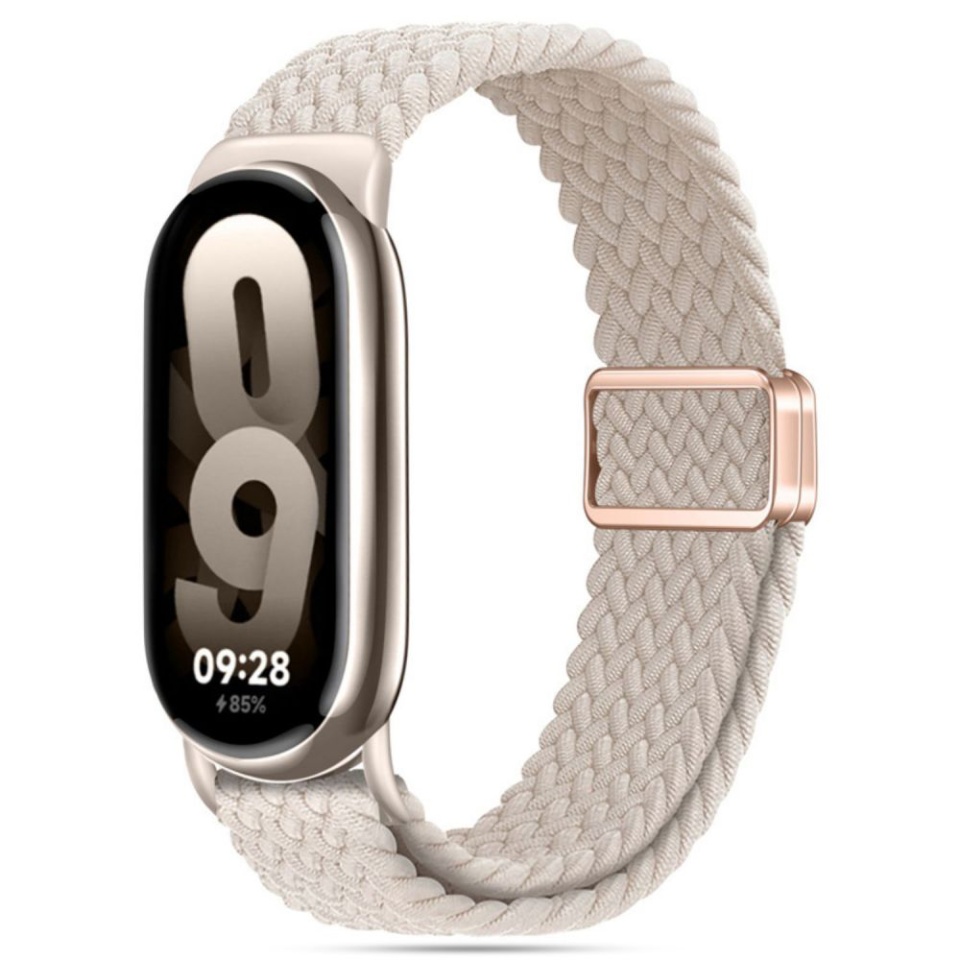 Curea pentru Xiaomi Mi Band 8 / 8 NFC / 9 / 9 NFC, Ajustabila, Premium, SKDR BandPro W032 - Alb