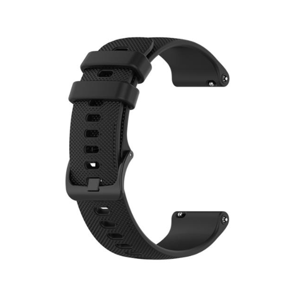 Curea Slicon pentru Samsung Galaxy Watch 4/5/Active 2, Huawei Watch GT 3 /GT 3 Pro, 20mm, SKDR BandPro W006 - Negru