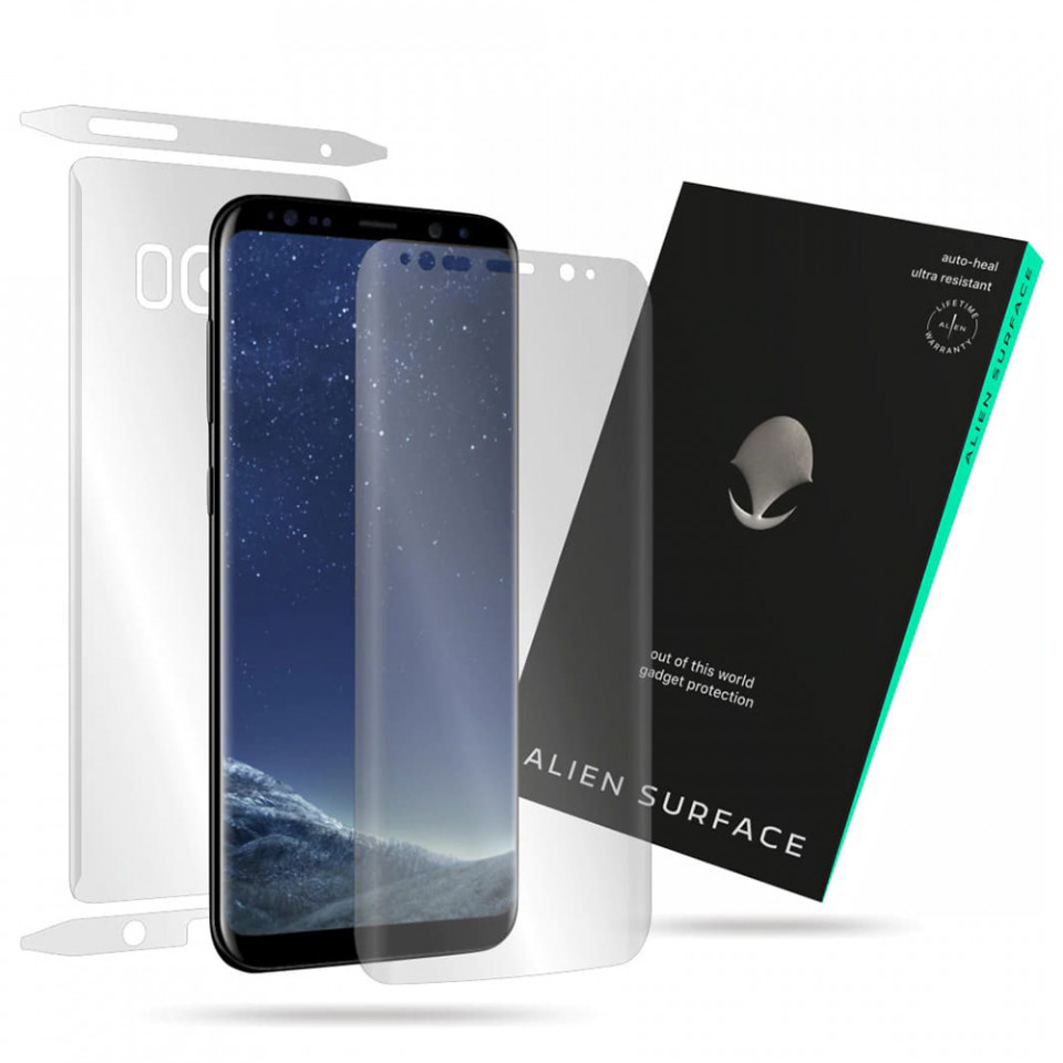 Folie 360° Samsung Galaxy S8 [Ecran+Margini+Spate] Alien Surface - Transparent